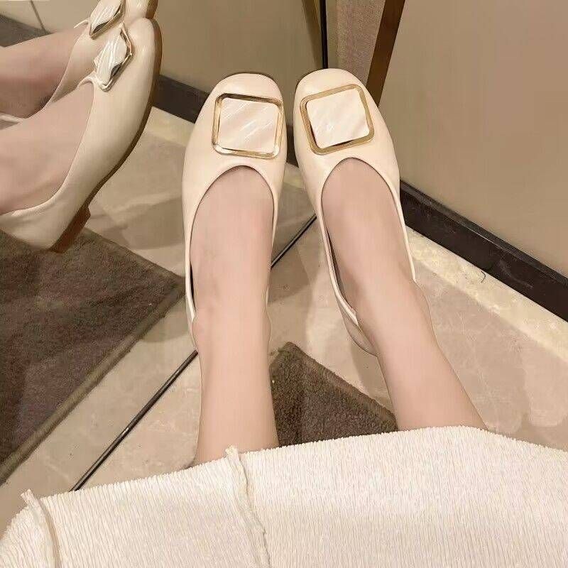 Women's Genuine Leather Flats Spring And Autumn New Style Fairy Gentle Soft Sole Flat Shoes Shallow Versatile_vogvips.com