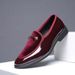 Men's Leather Slip-On Dress Shoes British Style Comfort Formal Shoes Large Size_vogvips.com
