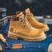 Men's Handmade Retro American Style Thick Sole Leather Work Boots Mid-Cut Outdoor Martin Boots For Riding & Hiking_vogvips.com