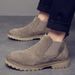 European Warm Series British High-top Martin Autumn And Winter New Cotton Shoes Mid-top Short Boots Men's Style_vogvips.com