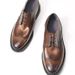 ShoeVault Dropshipping/British Brogue Carved Men's Cowhide Retro Casual Business Formal Leather Wedding Shoes_vogvips.com