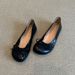 Leather French-Style Ballet Flats For Women, Vintage Genuine Leather With Bow, Versatile Casual Flat Shoes_vogvips.com