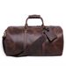 Crazy Horse Travel First Layer Cowhide Handheld Gym Duffel Genuine Leather Shoe Slot Single Shoulder Crossbody Bag_vogvips.com