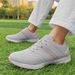 Waterproof Golf Shoes Female Spikeless Golf Sneakers Lightweight Anti Slip Walking Footwears_vogvips.com