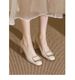 Mary Jane Metal Buckle Elegant Square Toe Chunky Heel High Heels Shallow Mouth Fashion Versatile Single Small_vogvips.com