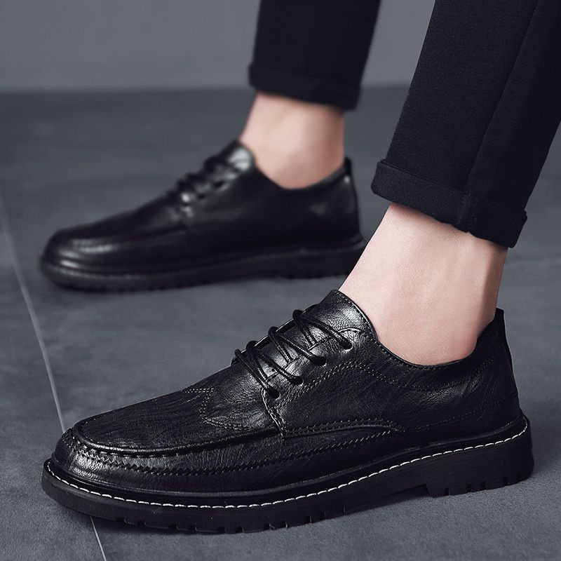Trendy British Business Formal Men's 2023 Spring Youth Casual Small Leather Shoes Korean Version_vogvips.com