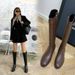 2024 Autumn Winter New Low Heel High Tube Knight Round Toe Over Knee Long Slimming Martin Boots Women_vogvips.com