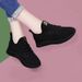 2026 Summer New Casual All Black Hotel Kitchen Work Soft Sole Breathable Sports Women's Shoes_vogvips.com