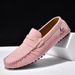 Plus-Size Bean Shoes Loafers For Men, Driving Couple Style, Suede Casual Breathable Leather Shoes For Women_vogvips.com