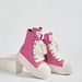 Men's Large Size High Top Sneakers Thick Bottom Casual Shoes Lace-Up PU Upper Couple Matching Black Yellow White_vogvips.com