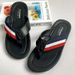 Men's Stylish Color Blocked Woven Leather Flip Flops Non-Slip Odor Resistant Lightweight Breathable for Home And Outdoor Wear Perfect for Beach Days_vogvips.com