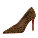 8353 European And American Velvet High Heels Women, Stiletto, Shallow Mouth, Pointed Toe, French Style Single Shoes,_vogvips.com