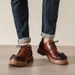 European Warm Series Cowhid Work Shos For Mn, Casual Round Lac-Up Thick Sol Trndy Short Punk Big To Lathr Shos, Martin Boots,_vogvips.com