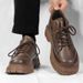 Spring 2025 New Black British Style Formal Casual Leather Men's Outdoor Low-top Work Shoes Thick Sole_vogvips.com