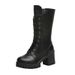 2019 Autumn Winter New Martin British Style Thick Heel Platform Mid-Calf Short Size 35-41 Stylish Motorcycle Boots For_vogvips.com