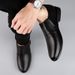 First Layer Soft Sole Soft Leather Shallow Mouth Foot Cover Men's Shoes Men's Casual Single Shoes_vogvips.com