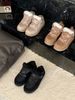 2025 Women Thick Soled Sports Shoes Suede Lace Up Flat Shoes Thick Soled Casual And Comfortable Lightweight Shoes Warm_vogvips.com