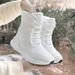 2021 Autumn/Winter New Cross Border Women's Boots Trendy Cotton Boots Outdoor High Top With Velvet Warm Thick Bottom Cotton Shoes Snow Boots For Women_vogvips.com