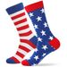 Hot hot American flag socks striped cotton socks mid-tube socks_vogvips.com