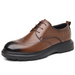 Men's Genuine Leather Dress Shoes Business Formal Wedding Shoes Single Sole_vogvips.com
