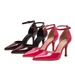 Women's Fashionable And Elegant Stiletto Heels With Pointed Toes, Single Buckle, Open Toe, And Low Cut Design_vogvips.com