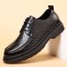 Men's Summer Breathable Leather Shoes British Style Casual Comfortable Footwear_vogvips.com