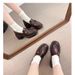 Camellia Leather High Top Thick Bottom Loafers 2025 New England Style Short Heel Mary Jane Women's Shoes Hundred Leisure Daily_vogvips.com
