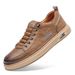 Spring And Autumn New Casual Genuine Leather Men's Single Board Shoes, Pilots, Versatile Trendy Shoes_vogvips.com
