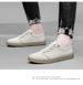 Casual Round Head Lace-up-ree Board Shoes Men's Low-top Breathable Sports Hand-scratched Little White Men's Shoes_vogvips.com