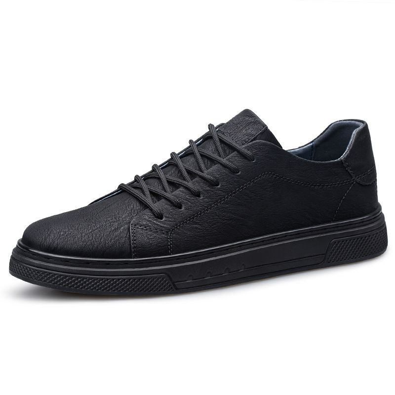 Low-top Men's Shoes Cow Two-layer Leather Shoes British Casual Sports Shoes Work Men's Shoes_vogvips.com