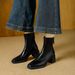 High-heeled Ankle Boots For Women 2025 New Autumn And Winter Women's Shoes With Back Zipper, Chunky Heel Boots, Women's Mid-calf L_vogvips.com