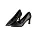 High Heels Women Etiquette Soft Sole Comfortable Flight Attendant Commuter French Style Single Formal Black Professional_vogvips.com