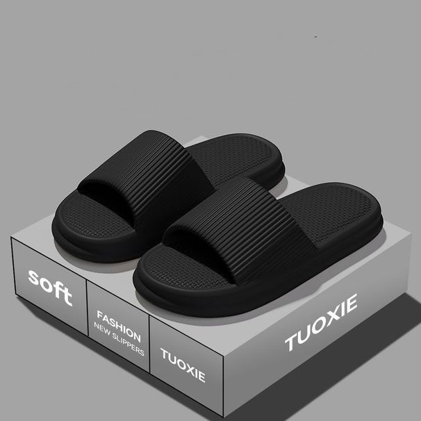 Women Summer Concise EVA Slippers Men Soft Home Slides Couples Bathroom Non-slip Sandals Adults Comfortable Outdoor_vogvips.com