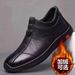 European Warm Series New Winter Cotton Men, Thickened And Waterproof, Non-Slip High-Top Warm For Dad, Casual Leather Shoes_vogvips.com