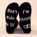 Men's and women's creative casual cotton socks sole letter non-slip adhesive floor socks_vogvips.com
