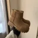 Women's Boots:Fashion Simple Design Thick Sole Fleece Warm 2024 Winter New Trendy Wear Non-slip Versatile,Light_vogvips.com