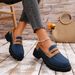 Foreign Trade Large Size Loafers Women Spring Autumn New Shoes British Style Suede European And American Thick Sole_vogvips.com