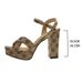 New chunky heel sandals for women vintage Presbyterian buckle sandals fashion outside wear large size high-heeled sandals_vogvips.com