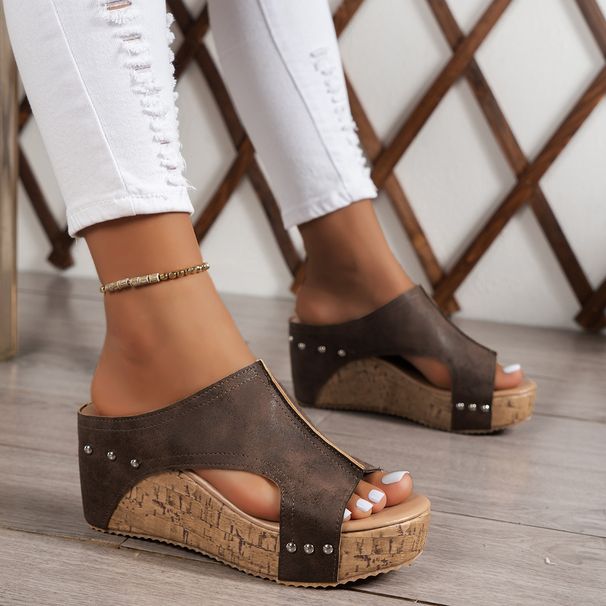 SHLIANG Women Sandals New Summer Roman Open Toe Platform Sandals Retro Peep Toe Wedges Shoes Women Casual Designer Slippers Y0437_vogvips.com