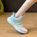 Flying Woven Shoes Female Student Sports Running Shoes Casual Shoes Platform Height Increase_vogvips.com