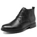 2024 Autumn New Men's Leather Fashion Versatile High-End Comfortable Business Black Fleece-Lined Martin Boots_vogvips.com