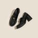 Cowhide Loafers Women's Thick Heel Platform Lazy Small Leather Shoes One Pedal High Heel Single Shoes_vogvips.com