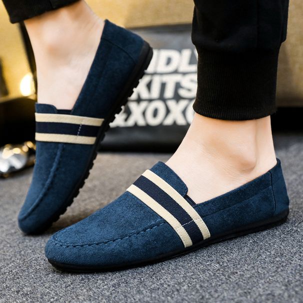 Men’s Shoes New Autumn Style Tods Shoes Men's Breathable Casual Old Beijing Cloth Shoes Korean Style Trend Lazy One Step Canvas Shoes Men_vogvips.com
