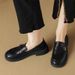 ZHR British Style Loafers Moccasins Thick Sole Slip On Women S French Single Mary Jane Small Leather Shoes JK_vogvips.com