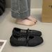 Single Shoes Women's Hollow Woven Breathable Fishing Net Gauze Flat Bottom Shallow Mouth French Mary Jane Sandals_vogvips.com