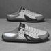 Summer Breathable Slip-On Half-Slipper Men, Casual Soft-Soled Closed-Toe Slippers, Mesh Upper Refreshing And Breathable,_vogvips.com