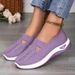 Cross-Border Large Size Casual Breathable Women's Lightweight Comfortable Mesh Soft Sole Shallow Mouth Single_vogvips.com