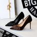 3739-H67 Chinese Style, Niche Pointed Suede High Slim Heels, Shallow Mouth Single Shoes, Flower Cheongsam, Women's Shoes_vogvips.com