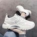 Men's Chunky Dad Sneakers - Breathable Platform Shoes For Casual & Sports, Spring/Autumn Height-Increasing Fashion Shoes_vogvips.com
