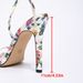 In-stock Cross-border European American Women's Square-toed Printed Sandals With One Strap And Cross Ankle Strap,_vogvips.com